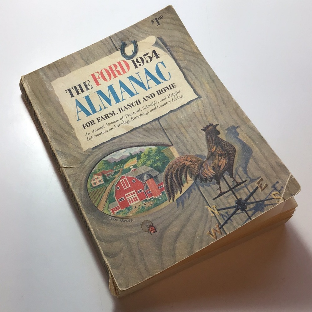 Rare vintage 1954 Almanac The Ford 1954 Almanac for farm, ranch and home